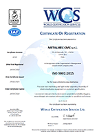 Certificato iso9001